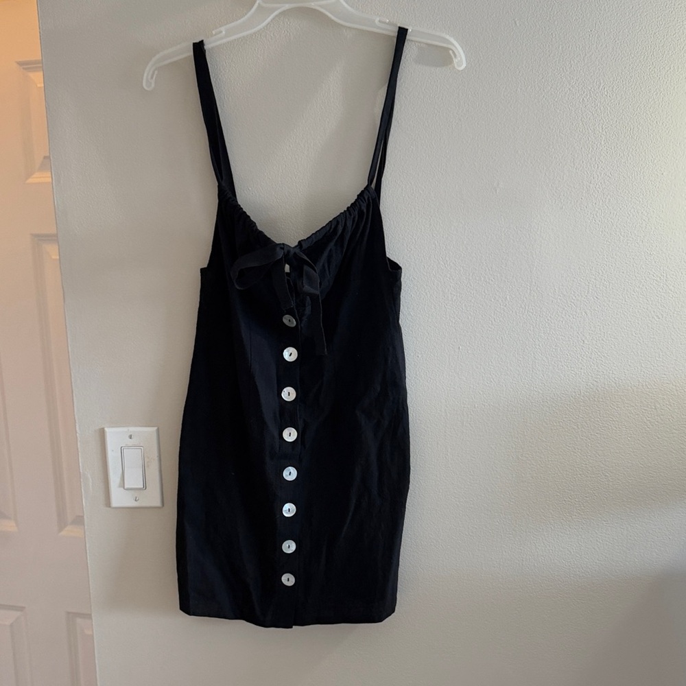 Black Button-Down Dress